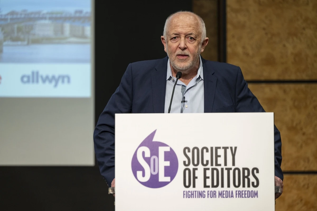 BBC international editor Jeremy Bowen describes conflict as the ‘bloodiest war’ since ‘the foundation of the Israeli state of 1948.’ (Lucy Young / Society of Editors Future of News Conference 2025)