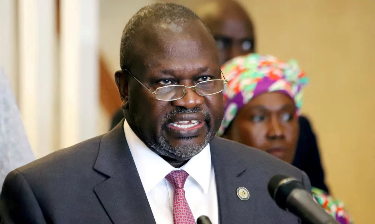 South Sudan’s Vice President Riek Machar was being held at his house with his wife and two bodyguards, a senior SPLM-IO official said in a statement. (Reuters file photo)