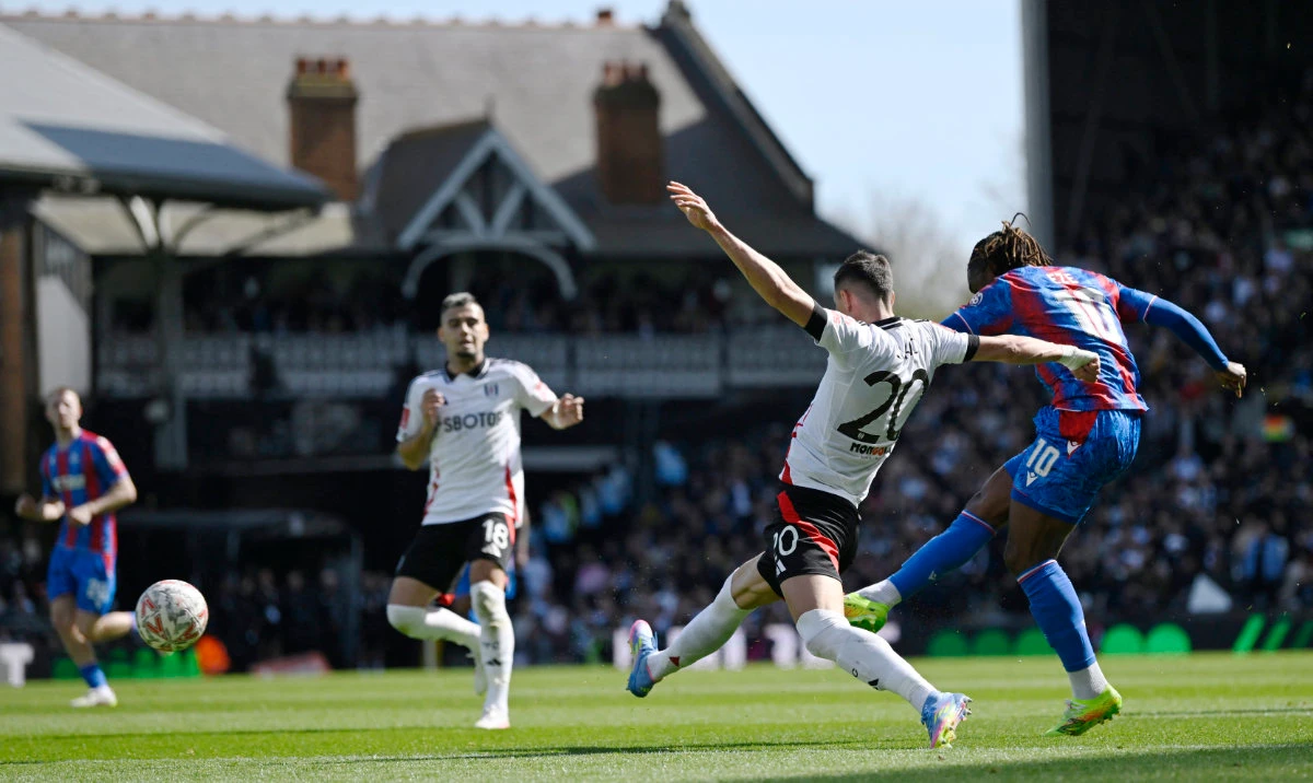 Eberechi Eze broke the deadlock with a stunning strike from outside the box. (Reuters)