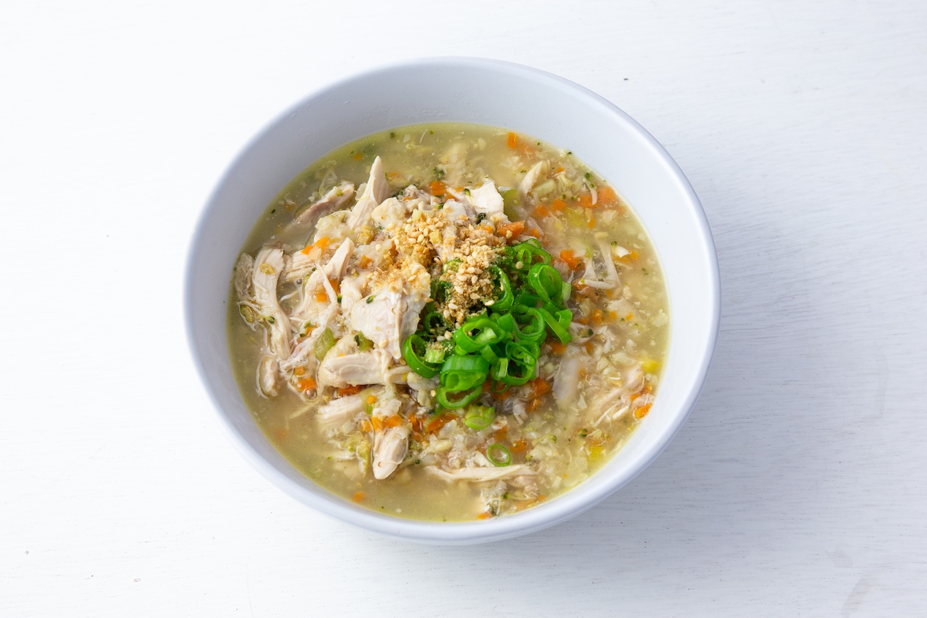 Freekeh soup with chicken