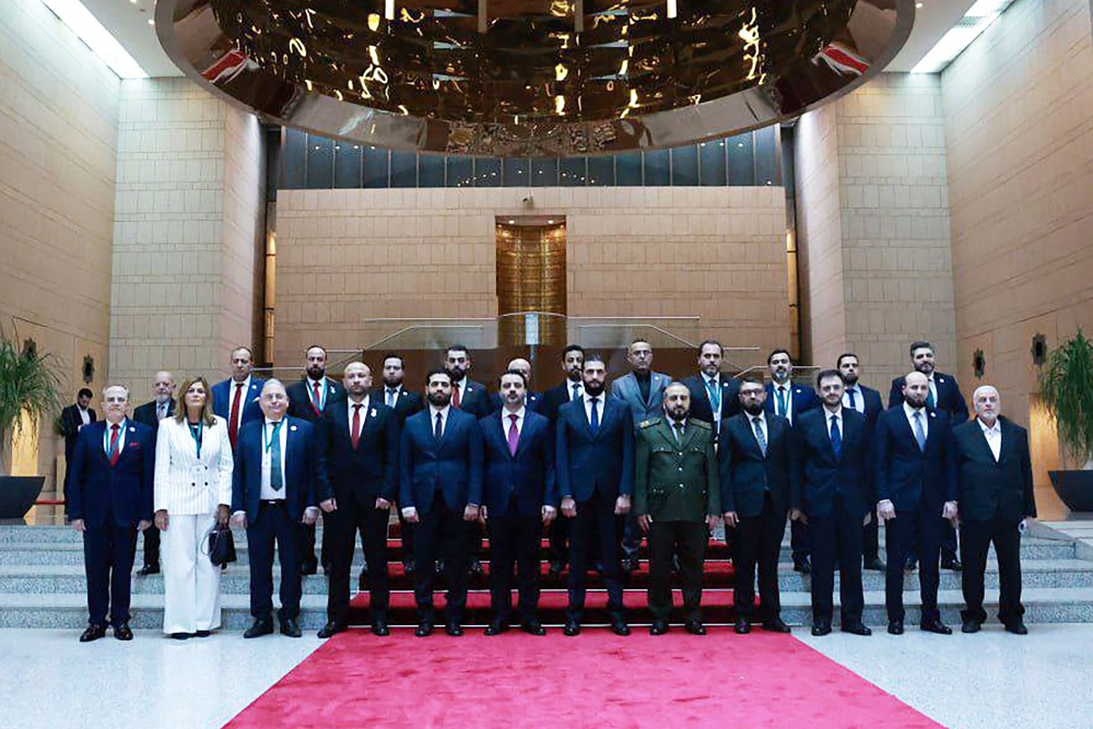 Sharaa on March 29 announced a new transitional government. (SANA/AFP)