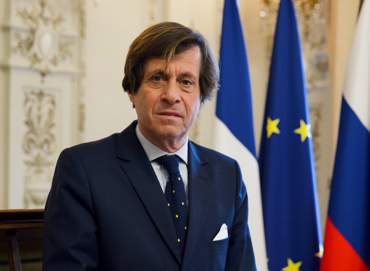 France’s new ambassador to Russia Nicolas de Riviere. (Courtesy: @FranceEnRussie)