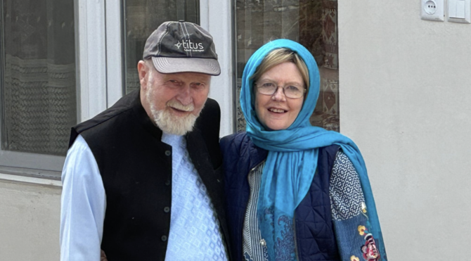 Peter and Barbie Reynolds were arrested in February as they returned to their home in Bamiyan province. (Supplied)