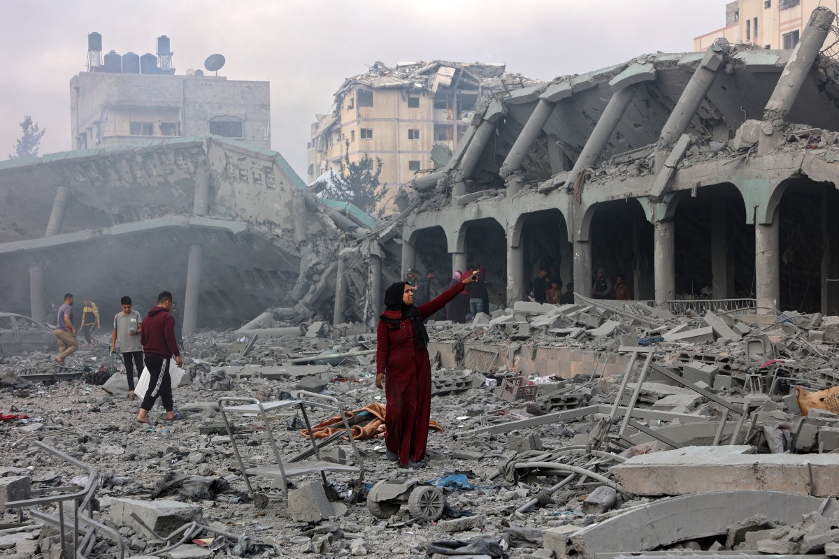 Gaza's civil defence agency said on April 3 that at least 31 people, including children, were killed in the Israeli strike on the school serving as a shelter for Palestinians displaced by the war (AFP)