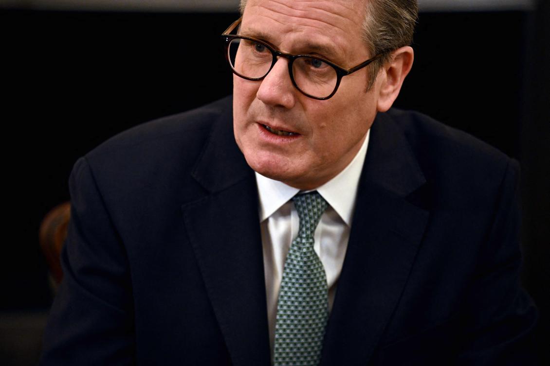 British PM Keir Starmer and French President Emmanuel Macron shared their concerns over the economic and security impact of US President Donald Trump’s tariffs when they spoke on Saturday, Starmer’s office said. (AFP)