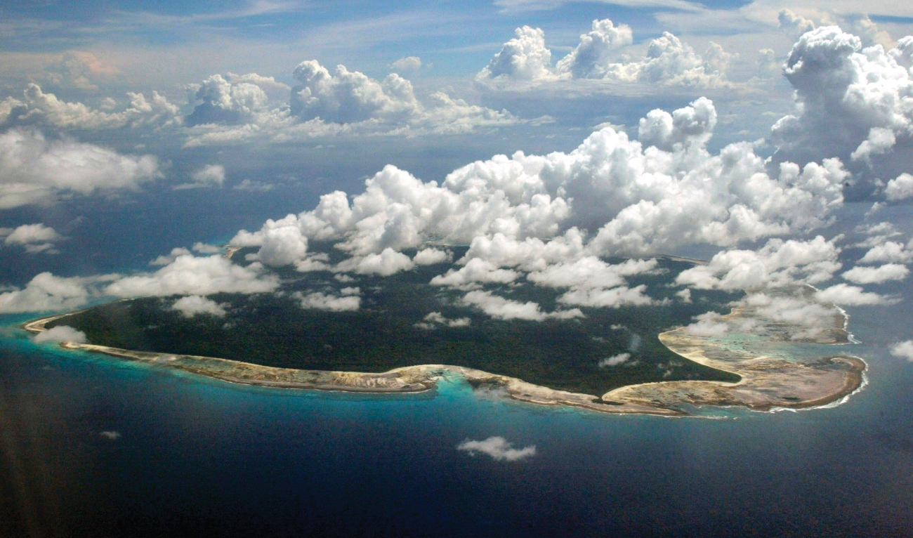 An aerial view of the North Sentinel Island, in India’s southeastern Andaman and Nicobar Islands, which is banned for visitors. (File/AP)