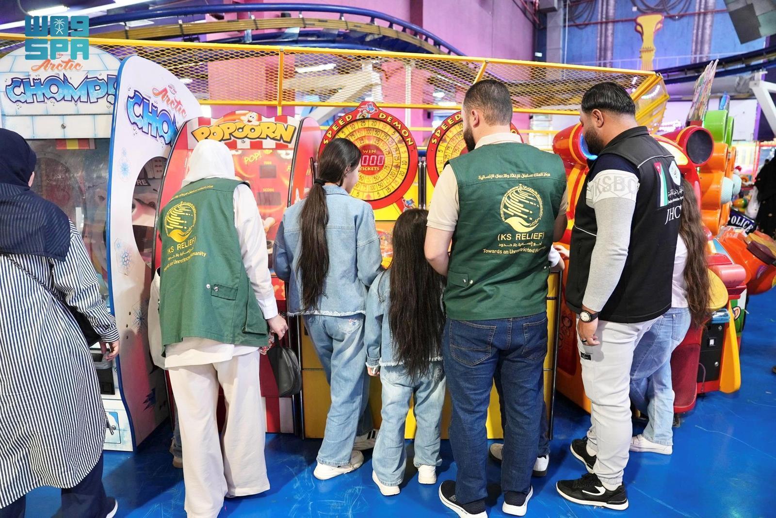 In Jordan, KSrelief organized recreational activities for 1,000 orphaned children from the Syrian refugee and host communities to improve their living conditions and bring joy. (SPA)