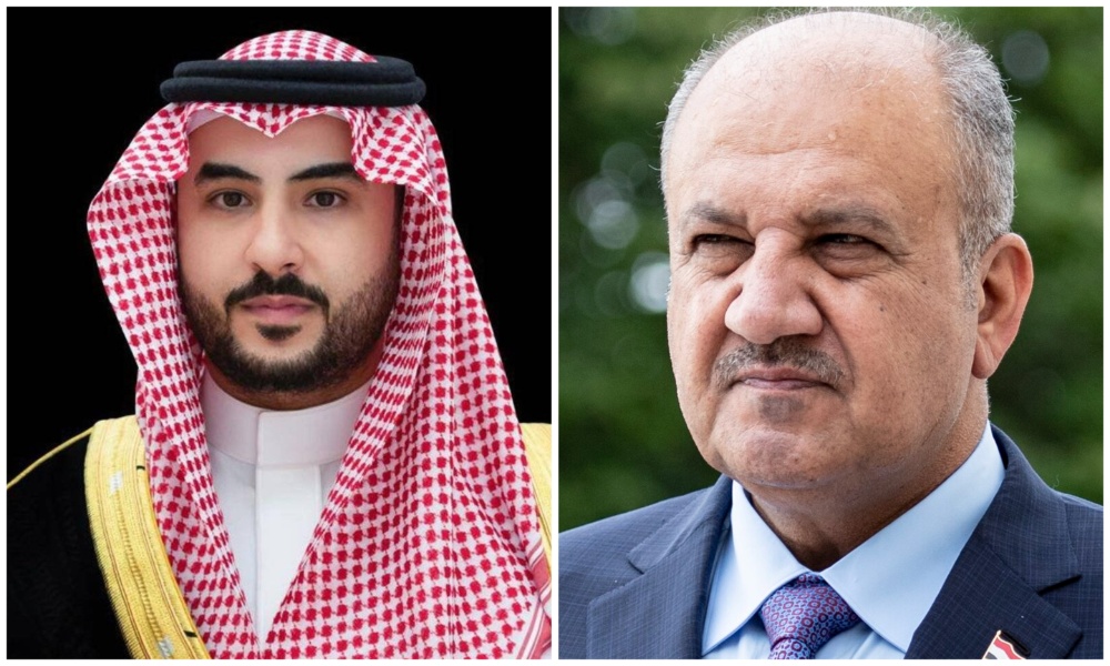 Saudi Minister of Defense Prince Khalid bin Salman received a phone call from his Iraqi counterpart Thabet Al-Abbasi on Tuesday. (SPA/Wikimedia Commons)