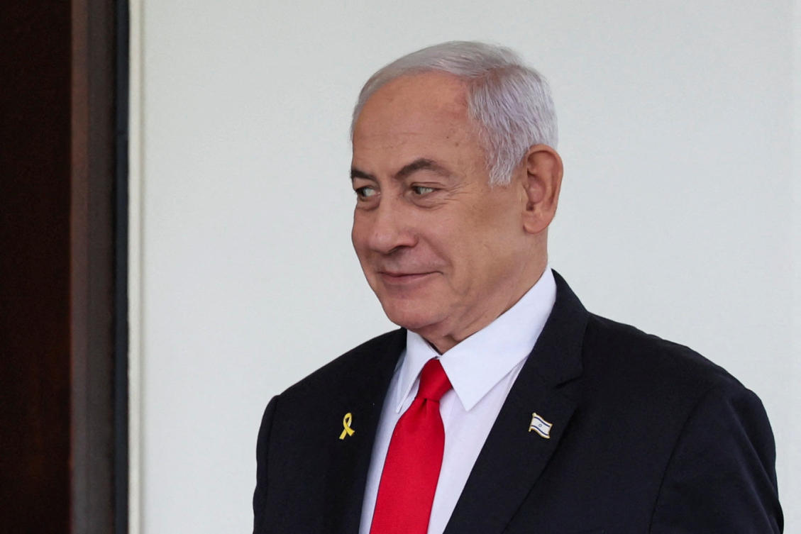 Israeli Prime Minister Benjamin Netanyahu walks to enter the White House in Washington, D.C., US, April 7, 2025. (Reuters)