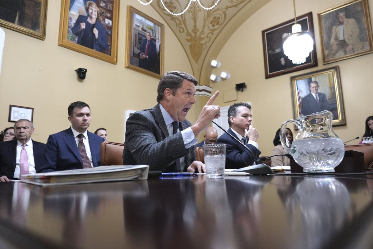 House Budget Committee Chairman Jodey Arrington defends the Republican plan to advance President Donald Trump's top domestic priorities on spending reductions and tax breaks as the House Rules Committee prepares the measure for a floor vote on April 9, 2025. (AP)
