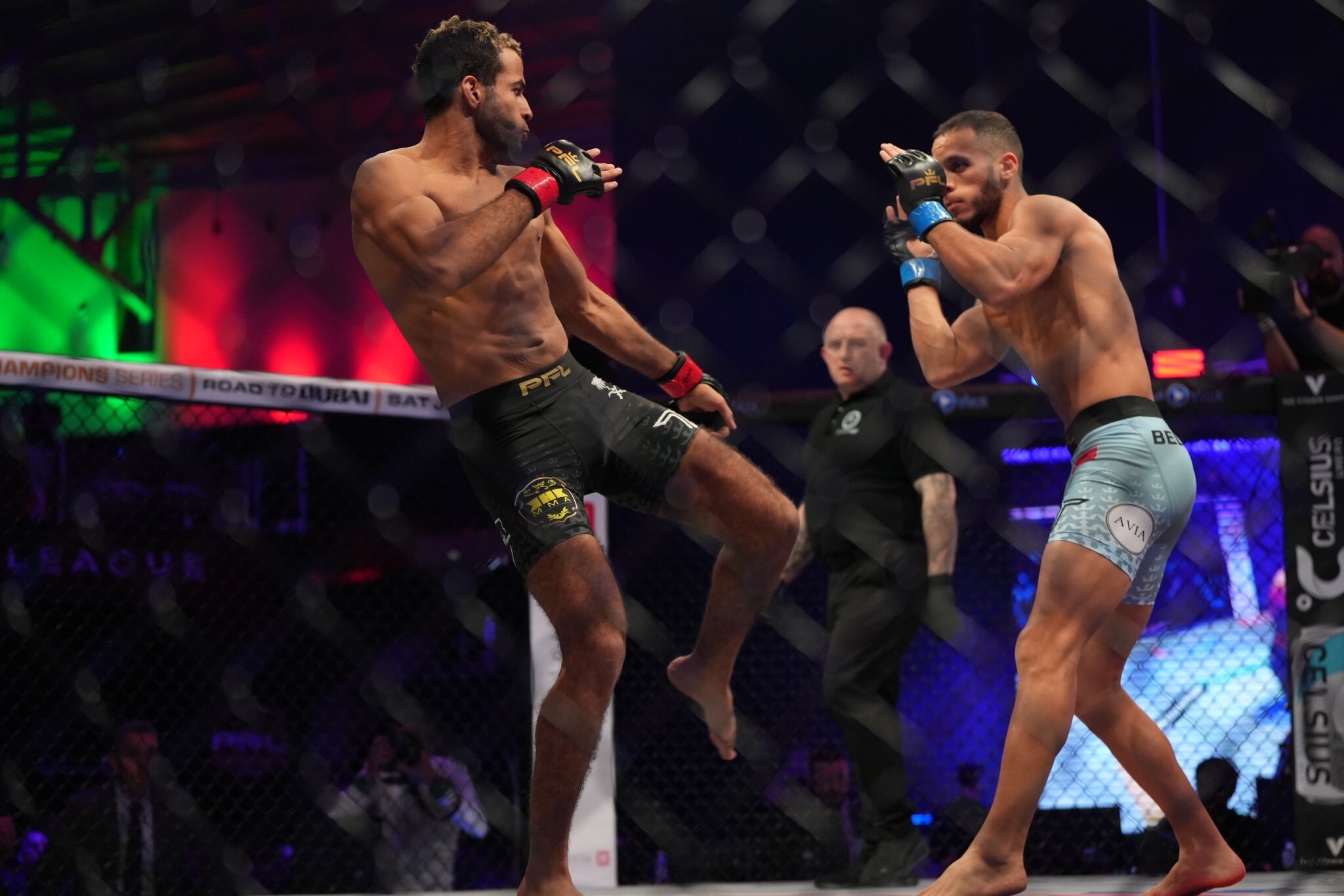Saudi's Abdullah Al-Qahtani (left) will headline PFL MENA 1 in jeddah on May 9. (PFL)