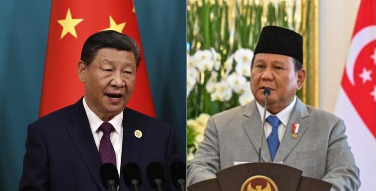 Photo combination shows Chinese President Xi Jinping (L) and Indonesian President Prabowo Subianto (Sources: AP/AFP)