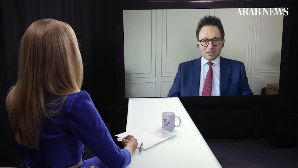 All Syrians are looking at their country as a hub for stability and development —a Syria open for normalization with every normal country, including Israel, London-based analyst Ghassan Ibrahim told “Frankly Speaking” host Katie Jensen. (AN Photo)