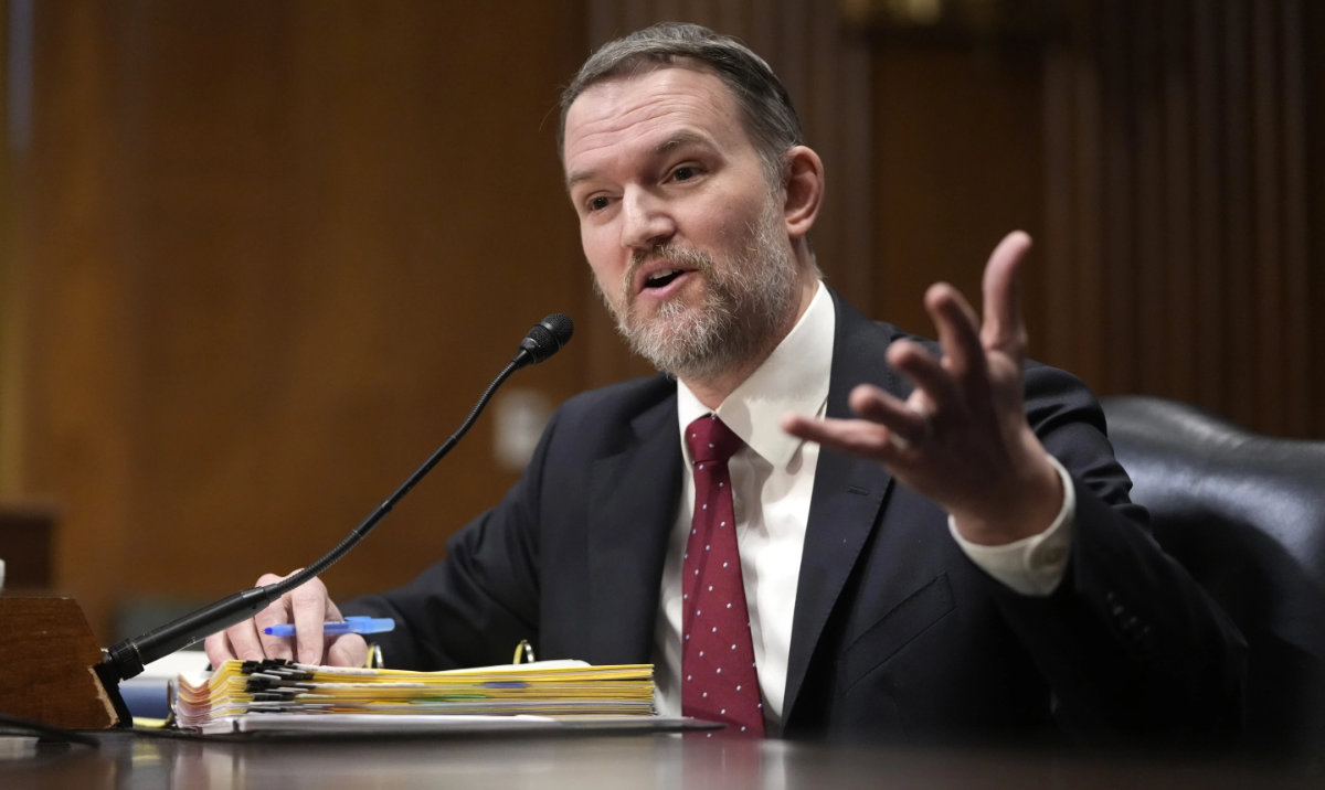 US Trade Representative Jamieson Greer testifies before the Senate Finance Committee on Capitol Hill in Washington. (AP)