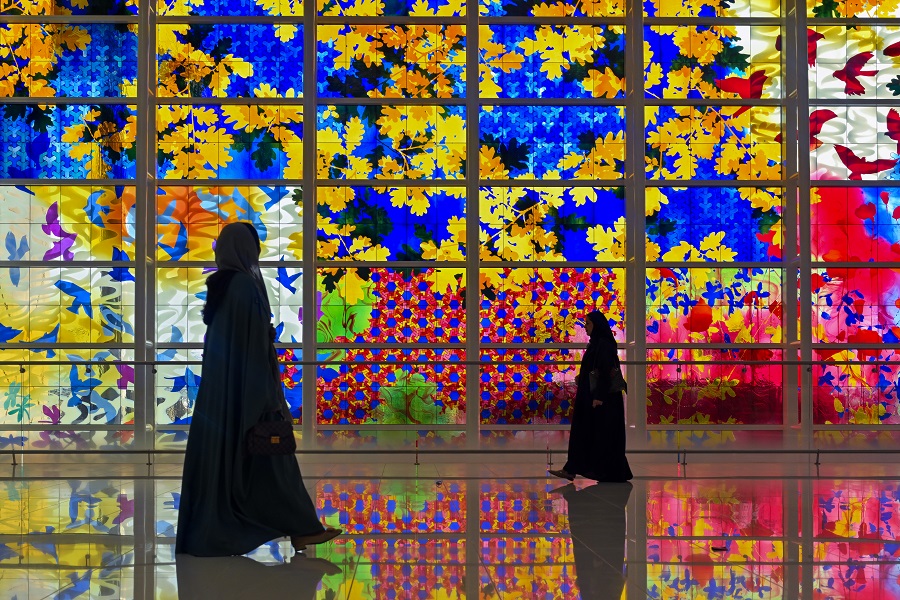 The colorful glass of “Concordia” was crafted by a team of artisans in Germany over a period of 40 days. (Supplied)