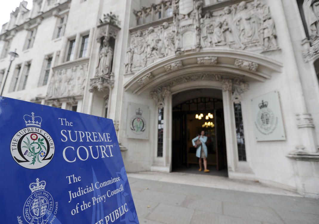 The UK Supreme Court is poised to rule on a long-running dispute between a women’s rights group and the Scottish government on the definition of a woman. (AP)