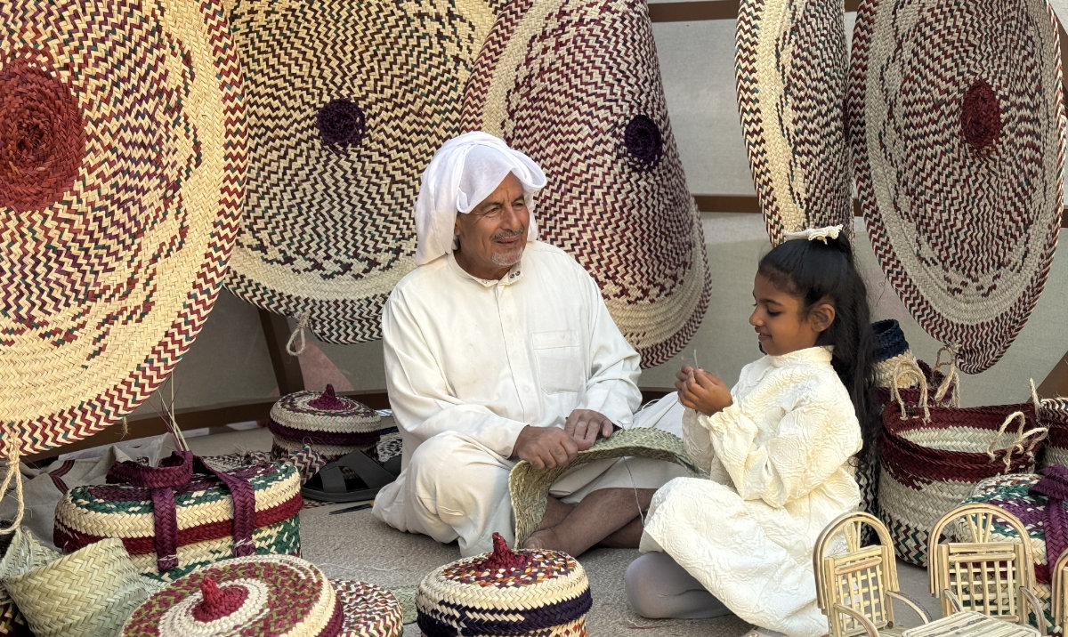 An immersive experience transports visitors to eight World Heritage Sites in Saudi Arabia, showcasing their cultural significance through storytelling, a digital light show and live recreations of heritage sites. (AN photo)