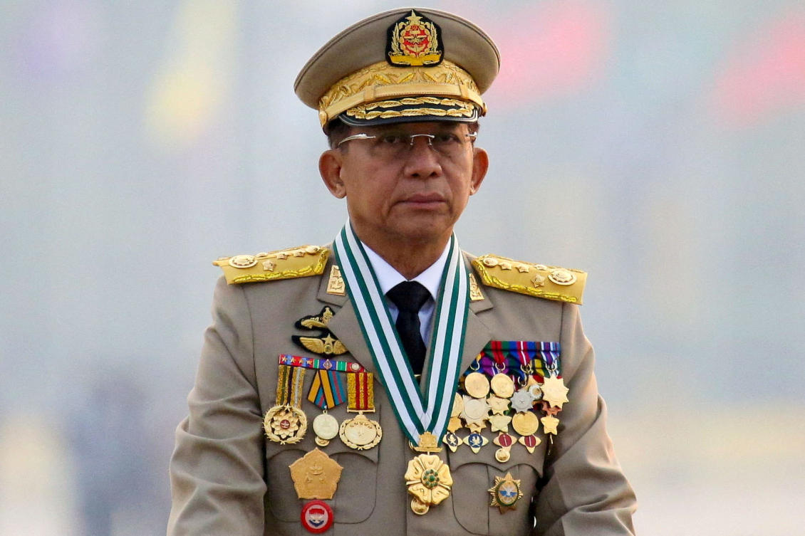 The amnesty announcement was made as junta chief Min Aung Hlaing is reportedly due to make a rare foreign trip to Bangkok to meet Malaysian Prime Minister Anwar Ibrahim. (Reuters)