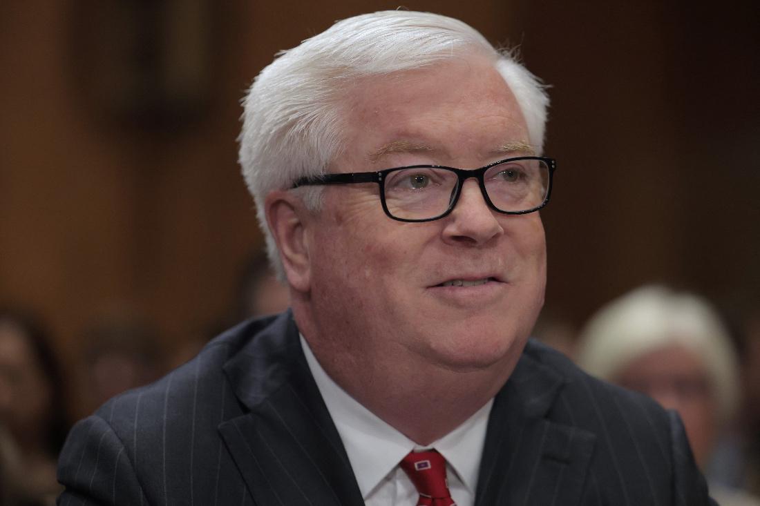 George Glass, U.S. President Donald Trump's nominee to be U.S ambassador to Japan, attends a Senate Foreign Relations committee nomination hearing in the Dirksen Senate Office Building (AFP)