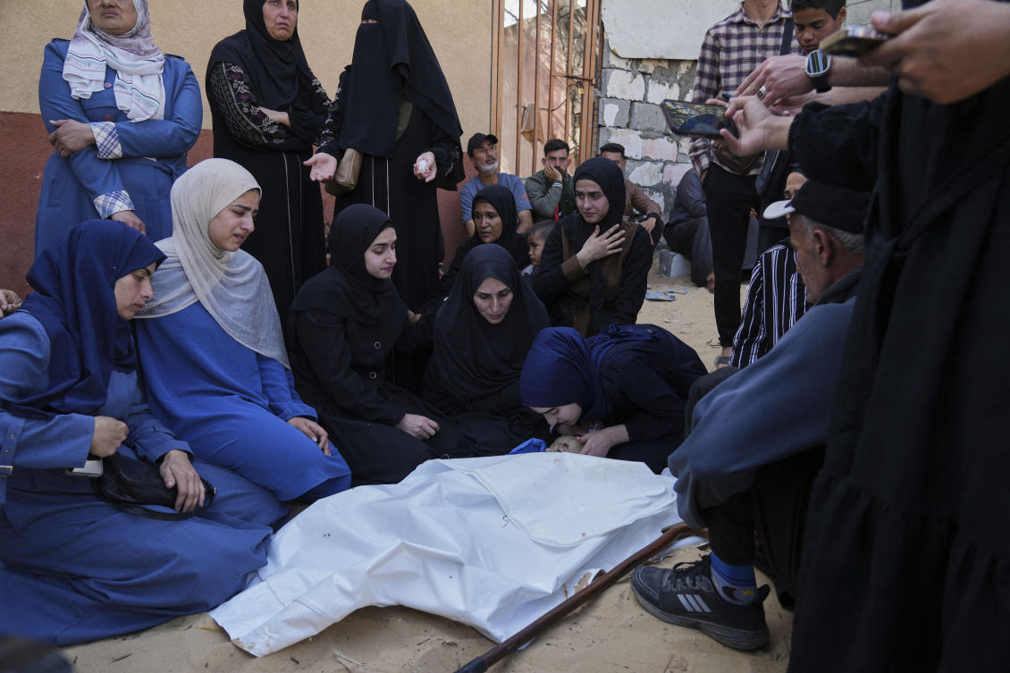 Gaza’s Health Ministry says more than 90 people have been killed by Israeli strikes in the last 48 hours. The ministry does not differentiate between civilians and combatants. (AP)