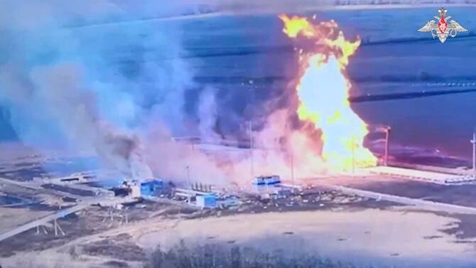 Russia's Defence Ministry accused Ukraine on Saturday of attacking Russian energy facilities 10 times over the past 24 hours. (Reuters/File)