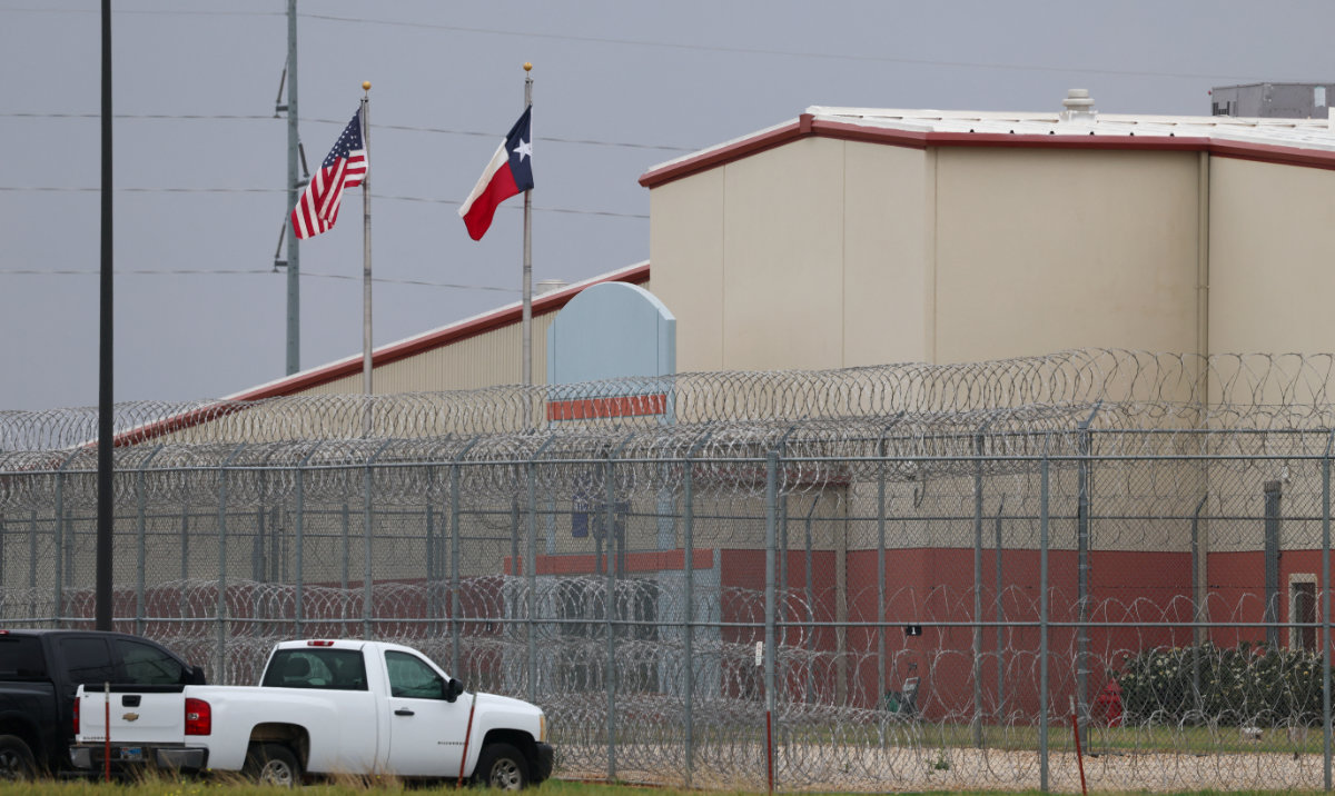 The Bluebonnet Detention Facility is seen after the US Supreme Court on Saturday temporarily barred U.S. President Donald Trump's administration from deporting Venezuelan men in immigration custody, in Anson, Texas, US, April 19, 2025. (Reuters)