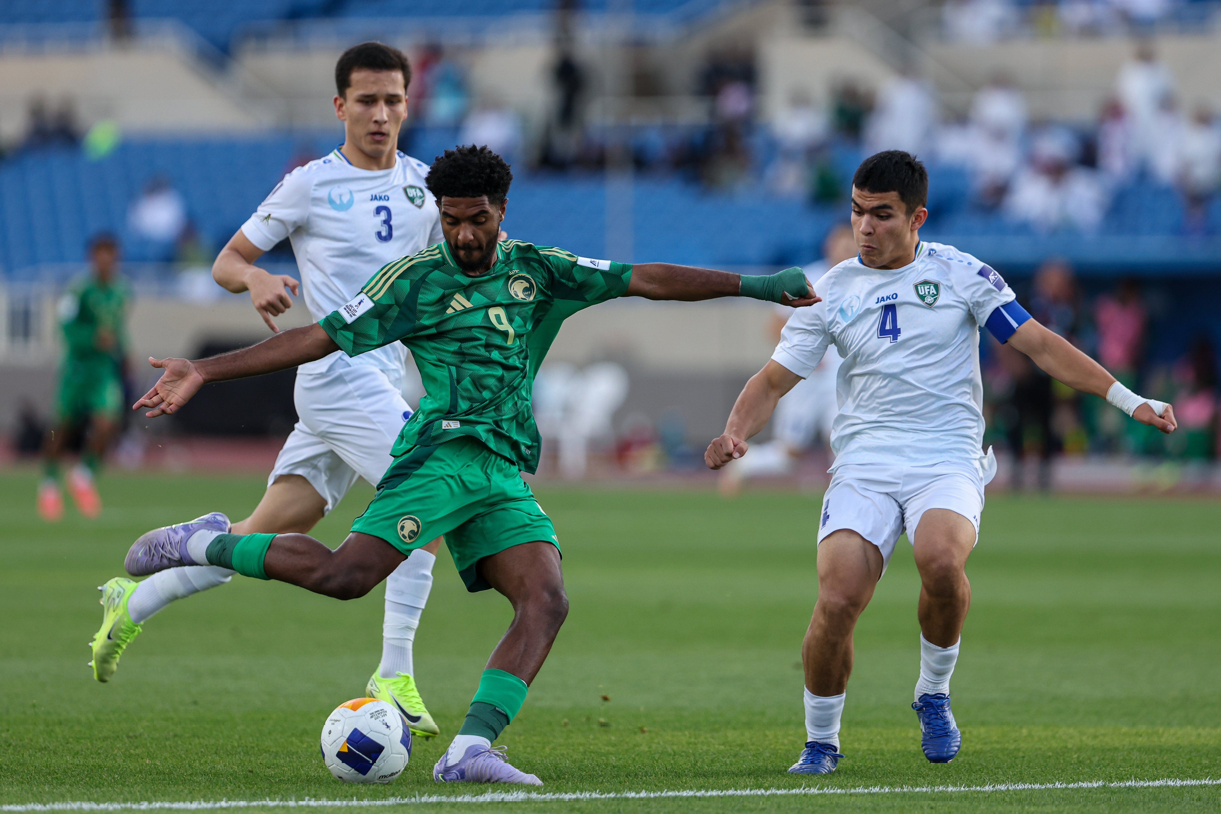 There was heartbreak for Saudi Arabia with a 2-0 loss to Uzbekistan in the final of the U17 Asian Cup on Sunday. (X/@SaudiNT)
