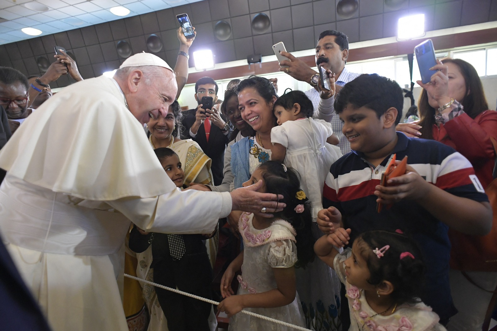 Pope Francis during his visit to Abu Dhabi in February of 2019. (AFP)