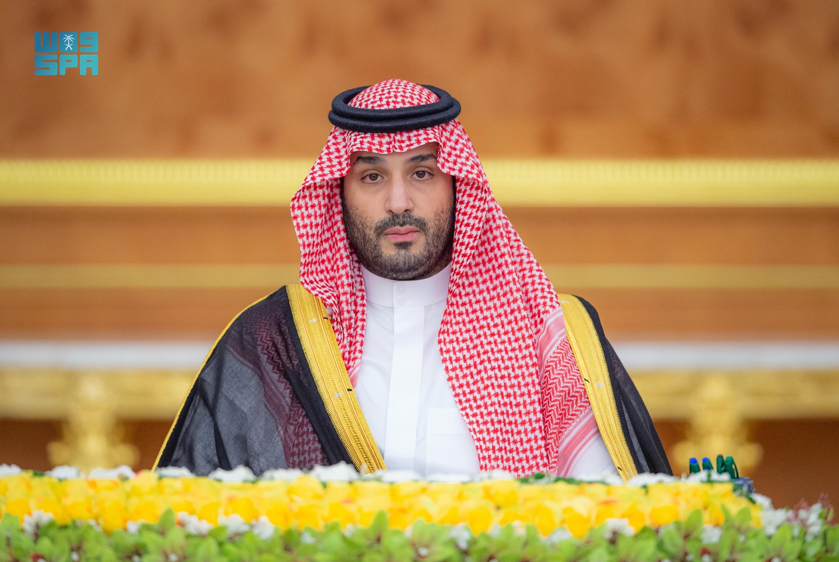Crown Prince Mohammed bin Salman chaired the Saudi Cabinet session on Tuesday in Jeddah. (SPA)