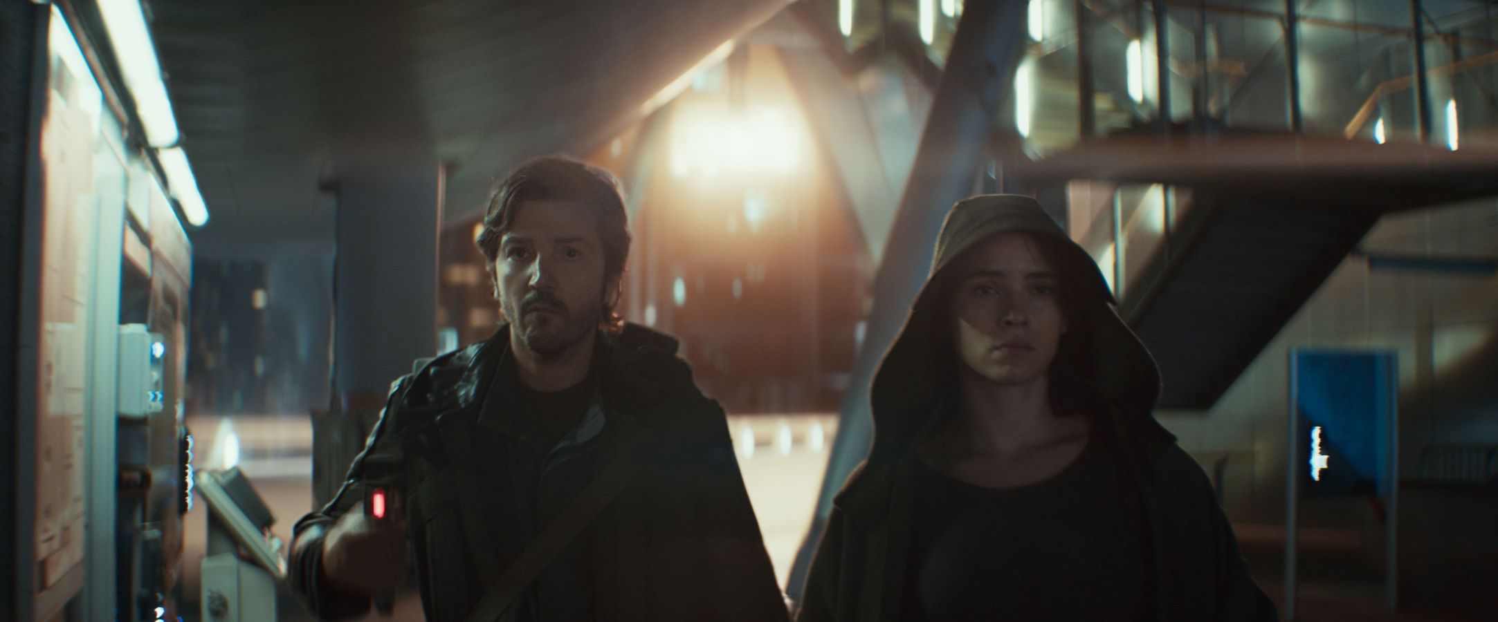 Diego Luna and Adria Arjona in ‘Andor.’ (Courtesy of Disney)