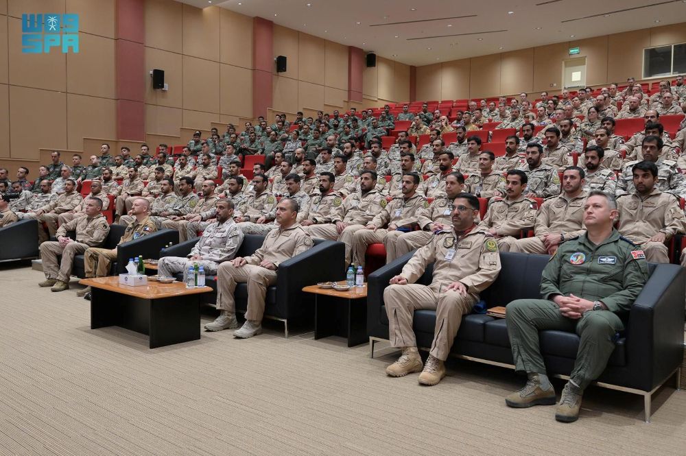 Saudi defense forces have joined contingents from 10 other nations in the Desert Flag joint air exercise in the UAE. (SPA)