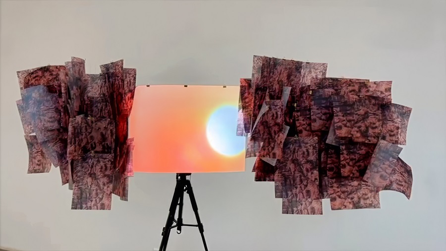 Daniah Alsaleh's 'Shams' on display at Art Dubai this month. (Courtesy of Daniah Alsaleh)