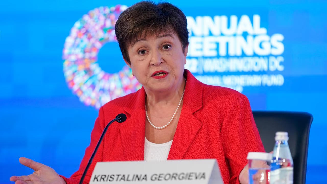 IMF chief Kristalina Georgieva told reporters that Syria’s central bank governor and finance minister attended the Spring Meetings of the IMF and World Bank this week for the first time in over 20 years.