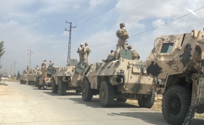 Lebanese official media said eight people were wounded by in a drone attack in a border village, as Syria said it responded to artillery fire from Lebanon. (X/@mdbarakat)