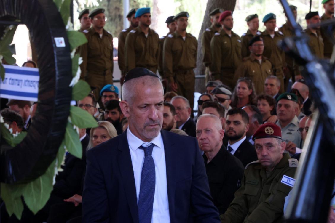 Israeli Security Agency director Ronen Bar attends a ceremony marking the Hebrew calendar anniversary of the Hamas attack on October 7 2023. (File/AFP)