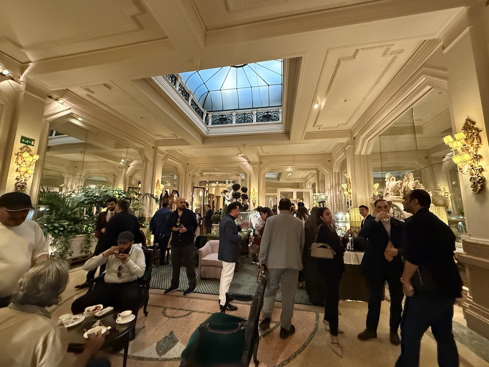 The Saudi delegation's arrival and first meeting in Milan. (AN Photo)