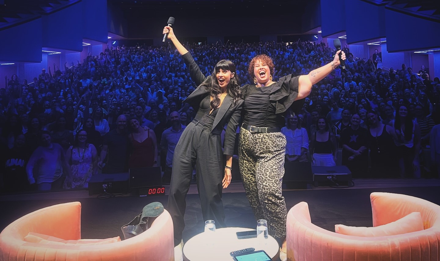 Body positivity activist and actress Jameela Jamil is touring Australia with her talk series “An Evening with Jameela Jamil.” (Instagram)
