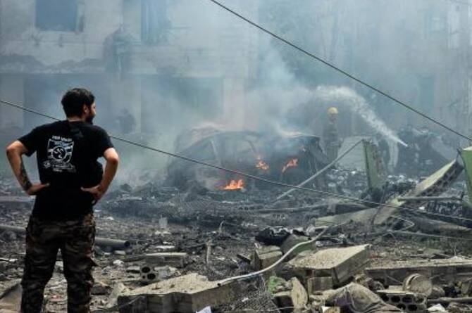 Israel's latest airstrike on what it called a Hezbollah missile storage facility in Beirut's southern suburbs came during increasing pressure for the Lebanese militant group to disarm. (AFP/File)