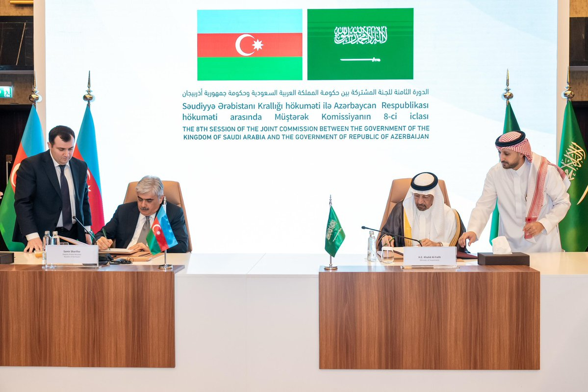 The memorandum of understanding was formalized during the 8th session of the Saudi-Azerbaijani Joint Committee, held in Riyadh.
