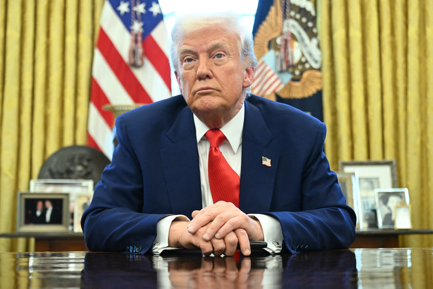 Trump and his coterie of trade advisers assert that the tariffs will generate “trillions of dollars in revenue.” (File/AFP)