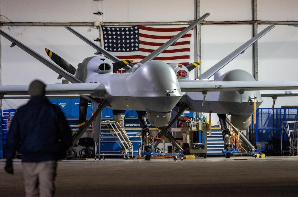 General Atomics Reapers, which cost around $30 million apiece, can fly at altitudes over 12,100 meters and remain in the air for over 30 hours. They have been flown by both the US military and the CIA for years over Afghanistan, Iraq and now Yemen. (AFP file photo)