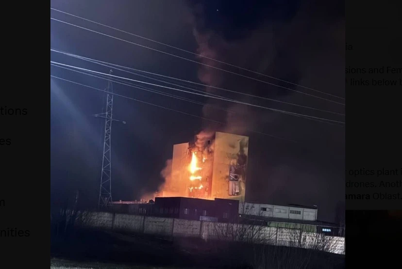 Ukrainian drones hit explosives plant in Russia’s Samara region, Kyiv source says