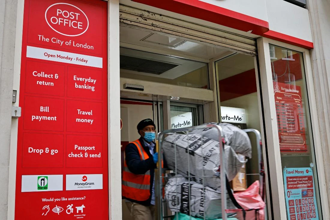 Hundreds of self-employed workers at the state-owned Post Office were wrongly prosecuted or convicted between 1999 and 2015 for false accounting, (FILE/AFP)