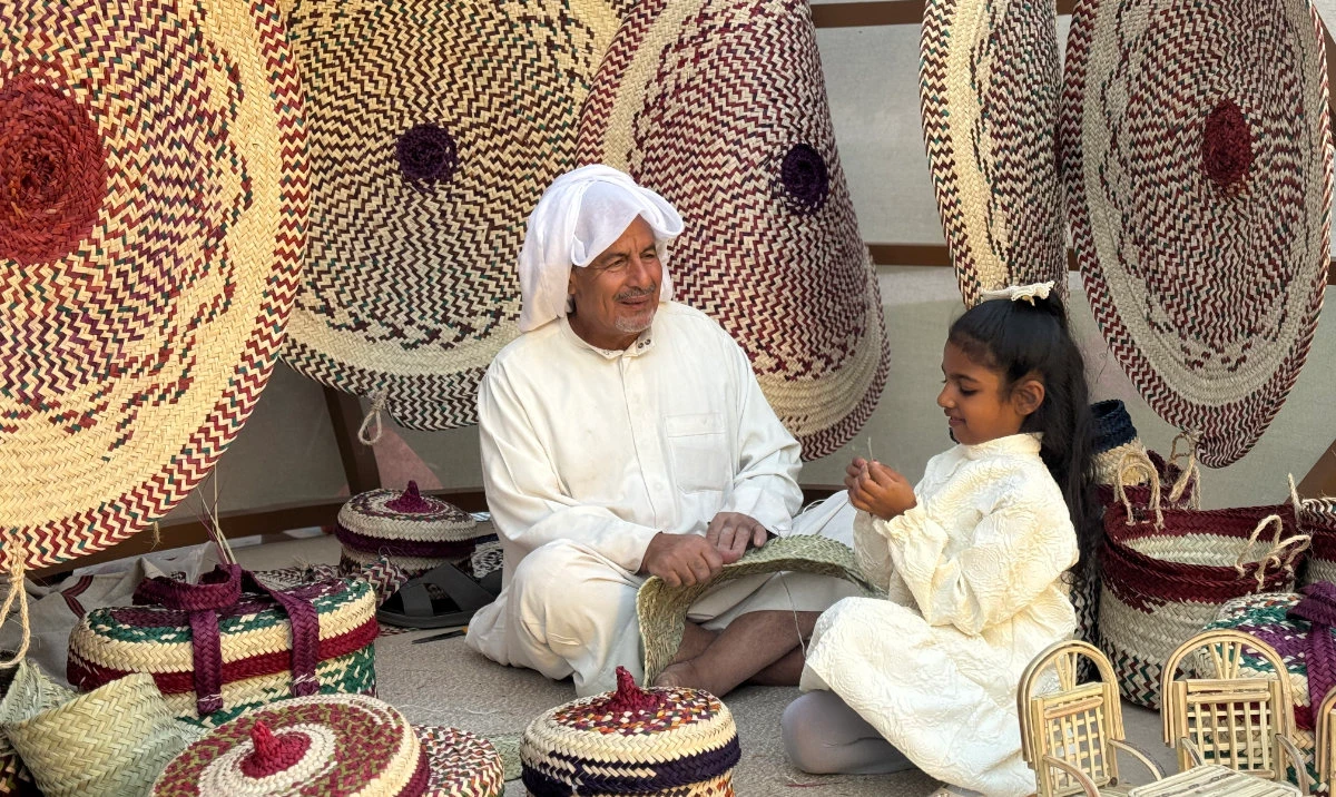 An immersive experience transports visitors to eight World Heritage Sites in Saudi Arabia, showcasing their cultural significance through storytelling, a digital light show and live recreations of heritage sites. (AN photo)