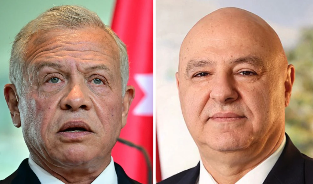 Jordan’s King Abdullah and Lebanese President Joseph Aoun. (File/AFP)