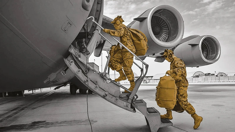 US Air Force C-17s and other aircraft assist with the withdrawal from Afghanistan. US Air Force
