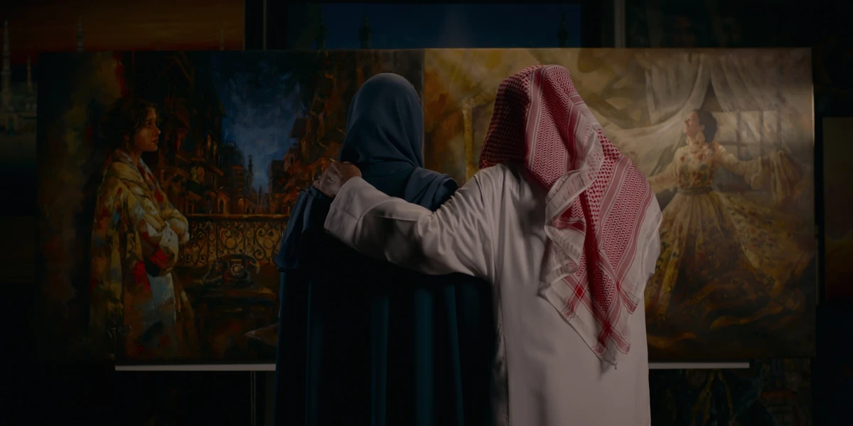 Prince Faissal bin Abdullah bin Mohammad Al-Saud, founder of Layan Culture, at the organization’s headquarters with his daughter, who is also called Layan. (Image courtesy of Dahsha Productions)