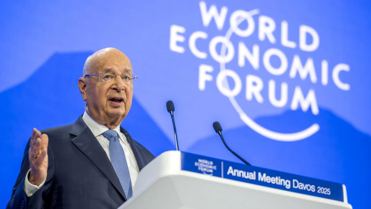 The German-born Schwab established the WEF in 1971 with the aim of creating a forum for policymakers and top corporate executives to tackle major global issues.