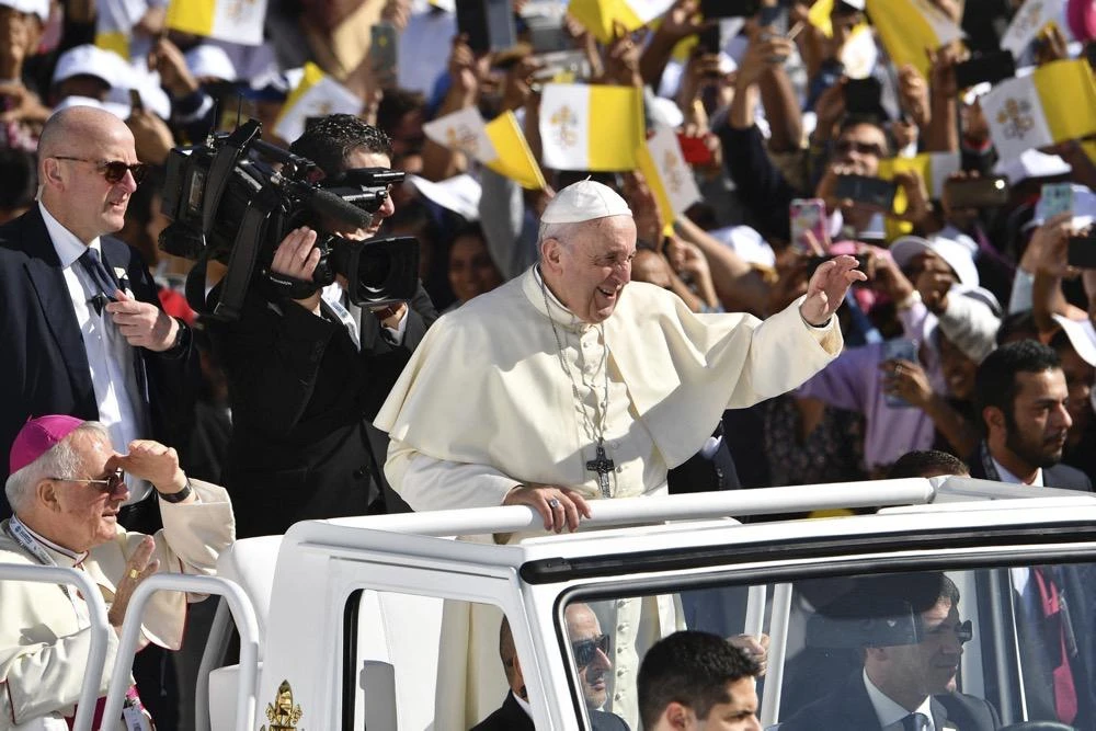 Pope Francis’ historic visit to the UAE. He died on Monday aged 88. (AFP)