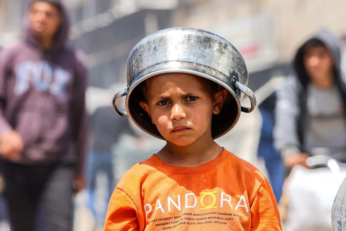 The UN has warned of a dire humanitarian situation for the 2.4 million inhabitants of the Palestinian territory. (AFP)
